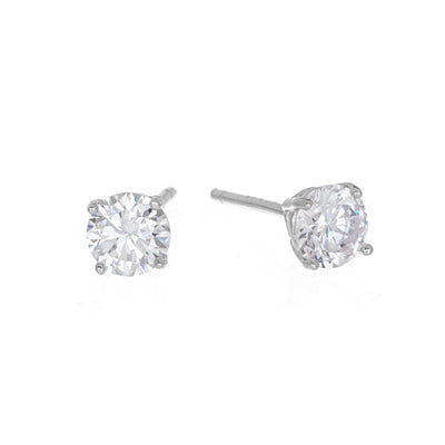 Sterling Silver Cubic Zirconia Earrings - Tapper's Jewelry 