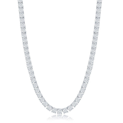 STERLING SILVER CUBIC ZIRCONIA NECKLACE - Tapper's Jewelry 