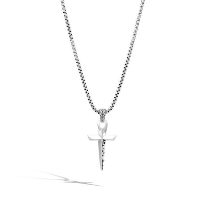 STERLING SILVER DAGGER CROSS NECKLACE - Tapper's Jewelry 