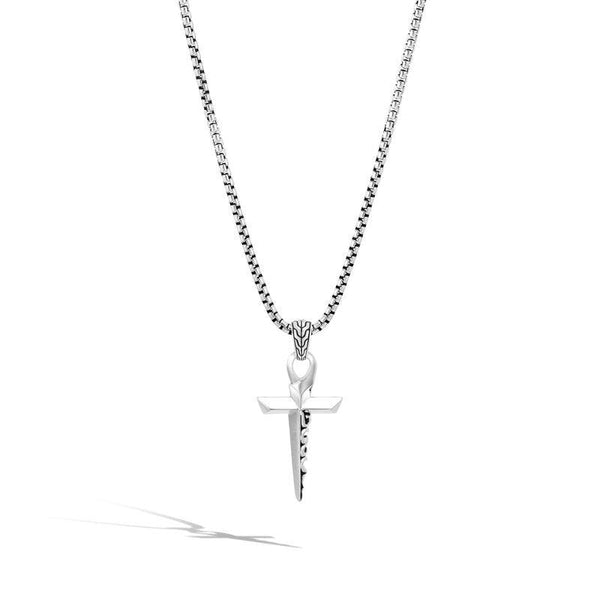 STERLING SILVER DAGGER CROSS NECKLACE