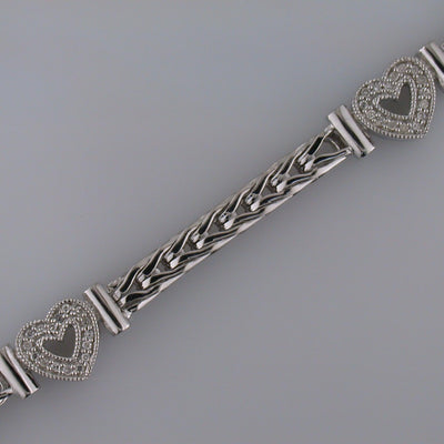 Sterling Silver Diamond Bracelet - Tapper's Jewelry 