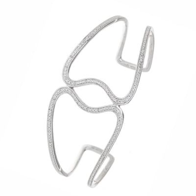 STERLING SILVER DIAMOND BRACELET - Tapper's Jewelry 