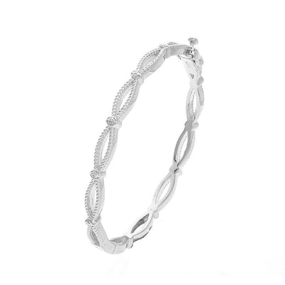 STERLING SILVER DIAMOND BRACELET - Tapper's Jewelry 
