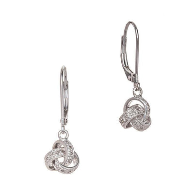 Sterling Silver Diamond Earrings - Tapper's Jewelry 