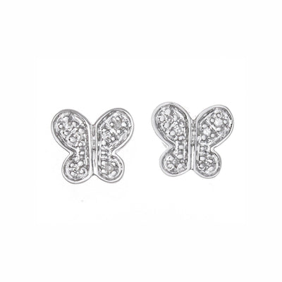 Sterling Silver Diamond Earrings - Tapper's Jewelry 