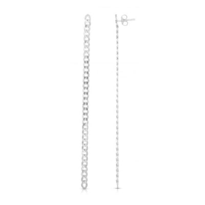 3.6mm Stainless Steel Link Drop Earring