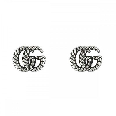 STERLING SILVER GUCCI GG MARMONT EARRINGS - Tapper's Jewelry 