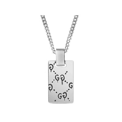 STERLING SILVER GUCCI GHOST NECKLACE - Tapper's Jewelry 