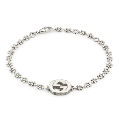 STERLING SILVER GUCCI INTERLOCKING G BRACELET - Tapper's Jewelry 