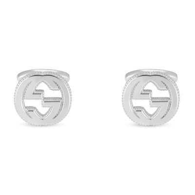 STERLING SILVER GUCCI INTERLOCKING G CUFF LINKS - Tapper's Jewelry 