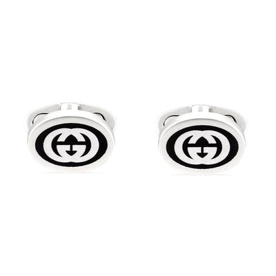 STERLING SILVER GUCCI INTERLOCKING G CUFFLINKS - Tapper's Jewelry 