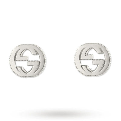 STERLING SILVER GUCCI INTERLOCKING G EARRINGS - Tapper's Jewelry 