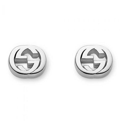 STERLING SILVER GUCCI INTERLOCKING G EARRINGS - Tapper's Jewelry 