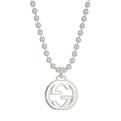 STERLING SILVER GUCCI INTERLOCKING G NECKLACE - Tapper's Jewelry 