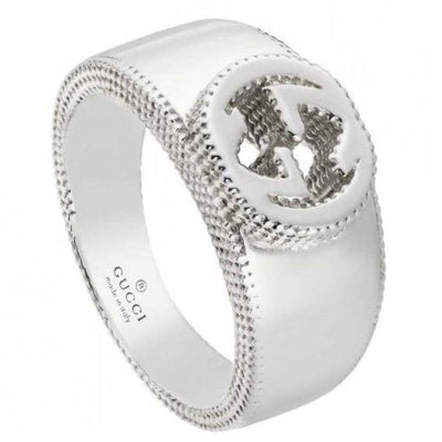 STERLING SILVER GUCCI INTERLOCKING G RING