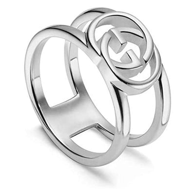 STERLING SILVER GUCCI INTERLOCKING G RING - Tapper's Jewelry 