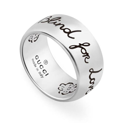 STERLING SILVER GUCCI INTERLOCKING G RING - Tapper's Jewelry 