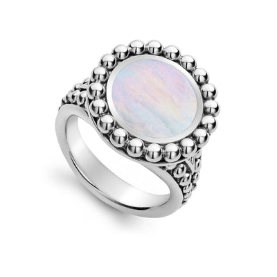 Sterling Silver Mother of Pearl Ring
