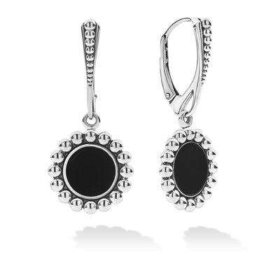 Sterling Silver Onyx Earrings