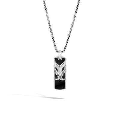 Sterling Silver Onyx Pendant - Tapper's Jewelry 
