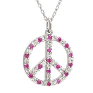 STERLING SILVER RUBY AND TOPAZ NECKLACE - Tapper's Jewelry 