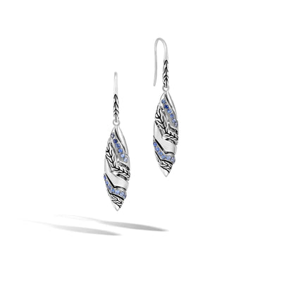 STERLING SILVER SAPHHIRE DROP EARRINGS - Tapper's Jewelry 