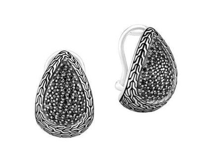 STERLING SILVER SAPPHIRE AND SPINEL EARRINGS - Tapper's Jewelry 