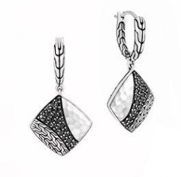 STERLING SILVER SAPPHIRE AND SPINEL EARRINGS - Tapper's Jewelry 
