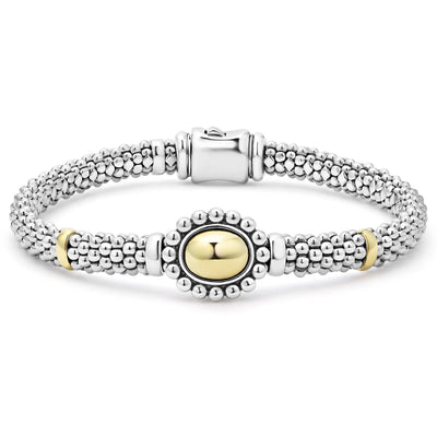 STERLING SILVER/YELLOW GOLD BRACELET - Tapper's Jewelry 
