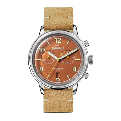 TRAVELER 42MM ORANGE CHRONOGRPAH WATCH - Tapper's Jewelry 