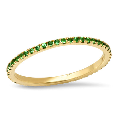 TSAVORITE ETERNITY BAND - Tapper's Jewelry 