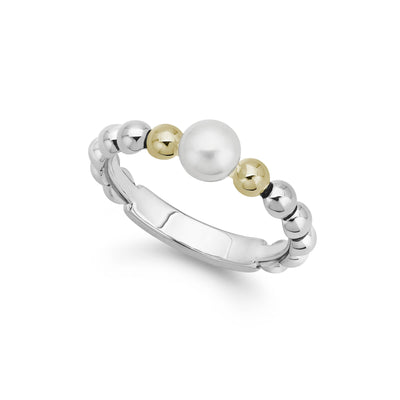 TWO TONE PEARL RING - Tapper's Jewelry 
